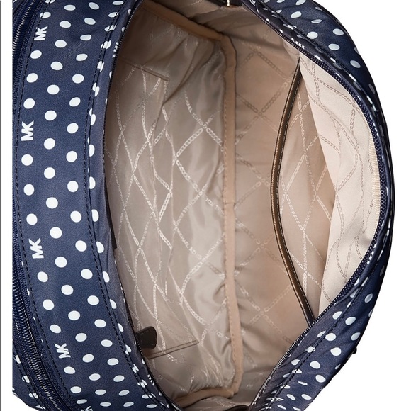 Prescott Polka Dot Signature Nylon Medium Backpack - Picture 3 of 5